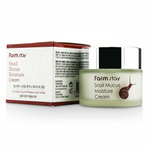 Увлажняющий крем с экстрактом муцина улитки Snail Mucus Moisture Cream, FARMSTAY   50 г