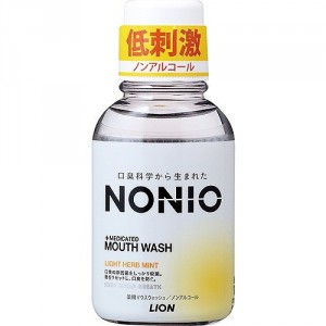 Профилактический зубной ополаскиватель Nonio (без спирта, с легким ароматом трав и мяты), LION  80 мл