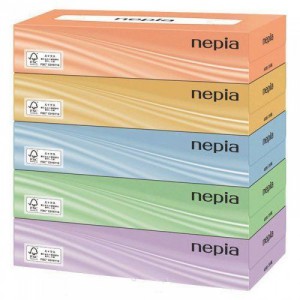 Двухслойные бумажные салфетки классические, NEPIА  5 х 200 шт