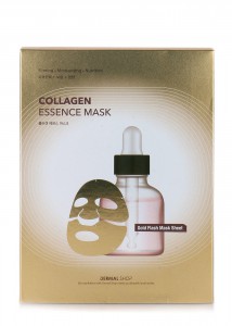 Фольгированная коллагеновая маска для лица с аденозином и пептидами (золотая) Collagen Essence Mask, DERMAL SHOP   30 г