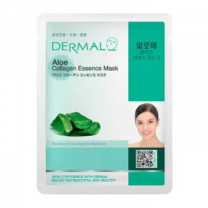 Косметическая маска с коллагеном и экстрактом алоэ Collagen Essence Mask, DERMAL   23 г