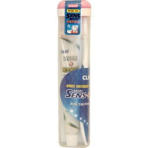 Набор зубная паста + щетка с мягкой щетиной New Portable Sense R + Expert Toothpaste, CLIO   1 шт/50 мл