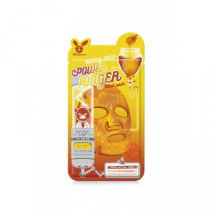 Маска для лица тканевая с экстрактом меда Honey Deep Power Ring Mask Pack, ELIZAVECCA   23 мл