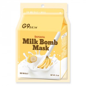 Маска для лица тканевая с экстрактом банана G9 Skin Milk Bomb Mask Banana, BERRISOM   21 мл