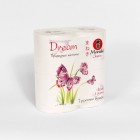 Бумага туалетная Dream, MANEKI 3 слоя, 4 рулона Бумага туалетная Dream, MANEKI 3 слоя, 4 рулона