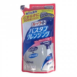 Чистящее средство для ванной комнаты быстрого действия Look Plus (с ароматом мыла), Lion 450 мл (запаска)