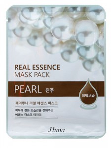 Осветляющая тканевая маска для лица для жирной и комбинированной кожи с экстрактом жемчуга Pearl Real Essence Mask, JLUNA   25 г