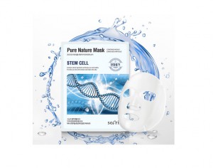 Маска для лица тканевая со стволовыми клетками Secriss Pure Nature Mask Pack Stem Cell, ANSKIN   25 мл