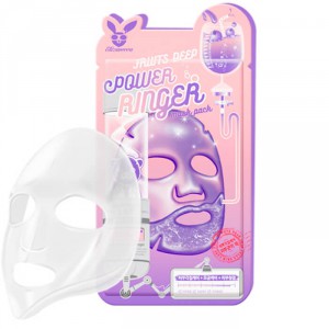 Тонизирующая тканевая маска для лица с фруктовыми экстрактами Fruits Deep Power Ringer Mask Pack, ELIZAVECCA   23 мл