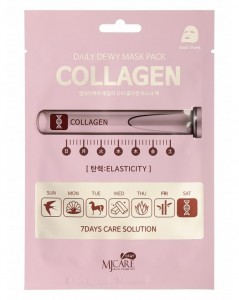 Маска тканевая c коллагеном MJ Care Daily Dewy Mask Pack Collagen, MIJIN   25 г