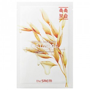 Маска тканевая с экстрактом овса Natural Oatmeal Mask Sheet, THE SAEM   21 мл