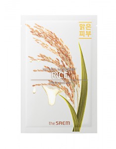 Маска тканевая с экстрактом риса Natural Rice Mask Sheet, THE SAEM   21 мл