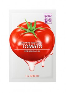 Маска тканевая с экстрактом томата Natural Tomato Mask Sheet, THE SAEM   21 мл