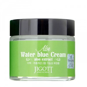 Увлажняющий крем для лица с экстрактом алоэ Aloe Water Blue Cream, JIGOTT   70 мл
