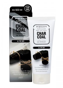 Очищающая угольная маска-пленка Charcoal Pure Clean Peel Off Pack, JIGOTT   180 мл