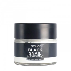 Ампульный крем с муцином чёрной улитки Ampule Cream Black Snail, LEBELAGE   70 мл