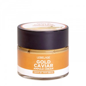 Ампульный крем для лица с экстрактом икры Gold Caviar Ampule Cream, LEBELAGE   70 мл