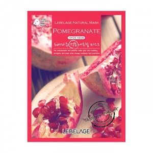 Антивозрастная тканевая маска с экстрактом граната Pomegranate Natural Mask, LEBELAGE   25 г