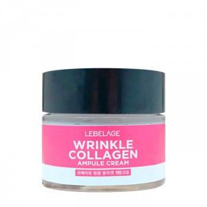 Ампульный крем для лица с коллагеном Wrinkle Collagen Ampule Cream, LEBELAGE   70 мл