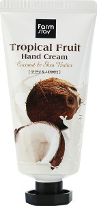 Крем для рук с кокосом и маслом ши Tropical Fruit Hand Cream Coconut, FARMSTAY   50 мл