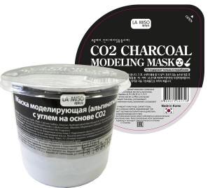 Альгинатная маска с углем для жирной и комбинированной кожи Modeling Mask Charcoal, LA MISO   28 г