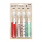 Зубная щетка, набор из 4 шт. My Brush for your smile, CLIO Корея Зубная щетка, набор из 4 шт. My Brush for your smile, CLIO Корея