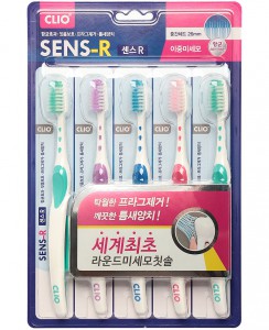 Зубная щетка, набор из 5 шт. NEW Sense-R Toothbrush 5, CLIO