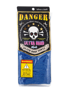 Массажная мочалка ультражесткая Death Body Towel, YOKOZUNA 1 шт (синяя)