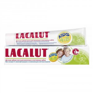 Зубная паста детская от 4 до 8 лет, LACALUT 50 мл
