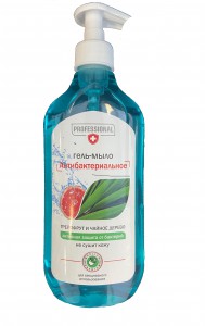 Антибактериальное гель-мыло грейпфрут и чайное дерево Professional, MAGRAV 530 мл
