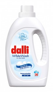 Универсальное концентрированное жидкое средство для стирки белого, светлого и тонкого белья White Wash, Dalli 1,1 л, на 20 стирок