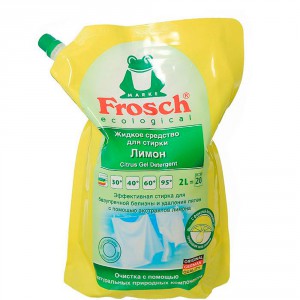 Жидкое средство для стирки Лимон FROSCH 2 л (мягкая упаковка)