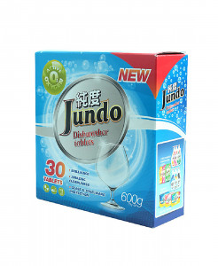 Таблетки для посудомоечных машин с активным кислородом Active Oxygen, Jundo 30 шт