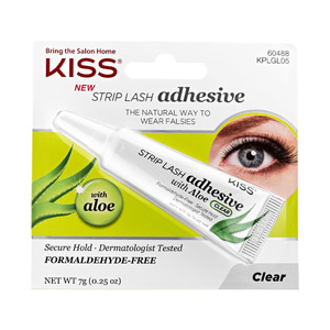 Клей с алоэ для накладных ресниц, прозрачный Strip Lash Adhesive KPLGL05, Kiss 7 мл