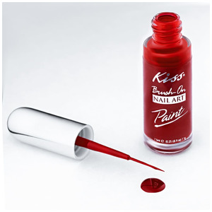Краска для дизайна ногтей Красная Nail Paint Red PA04, Kiss 7,5 мл