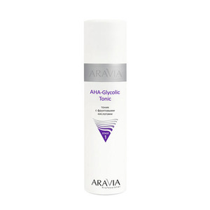 Аравия Тоник с фруктовыми кислотами AHA Glycolic Tonic, 250 мл (Aravia professional