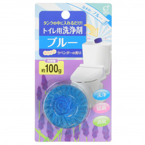 Очищающая и дезодорирующая таблетка для бачка унитаза с ароматом лаванды, Okazaki 100 г