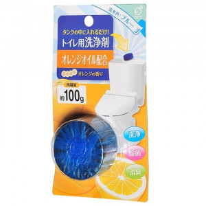 Очищающая и дезодорирующая таблетка для бачка унитаза с ароматом апельсина, Okazaki 100 г