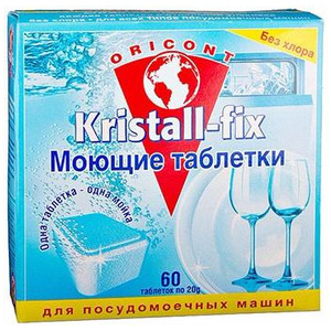 Таблетки для посудомоечных машин Kristall-Fix, LUXUS 60 шт