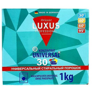 Концентрированный стиральный порошок универсальный (на 30 стирок), Luxus 1 кг  