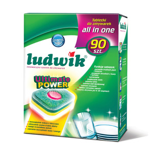 Таблетки для посудомоечных машин All in one Ultimate Power, Ludwik 90 шт