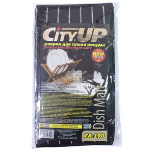 Коврик из микрофибры для сушки посуды 40*45 см, City Up 