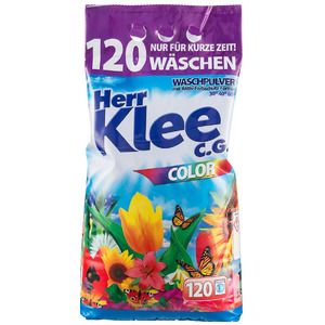 Стиральный порошок для цветных тканей Herr Klee Color (на 120 стирок, в мягкой упаковке), CLOVIN 10 кг