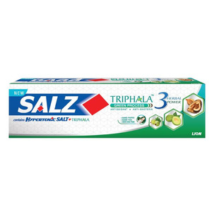 Зубная паста с гипертонической солью и трифалой Salz Herbal, Lion 90 г