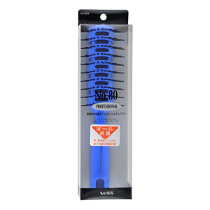 Профессиональная расческа для укладки волос с антибактериальным эффектом (цвет ручки синий), Vess