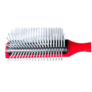 Профессиональная щетка для укладки волос (цвет ручки красный), Vess