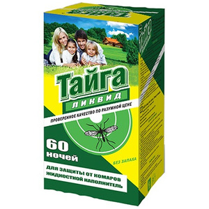 Жидкость от комаров для электрофумигатора Тайга, Селена 60 ночей