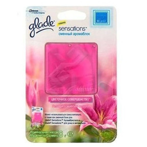 Сменный гелевый аромаблок для освежителя воздуха Цветочное Совершенство Sensations, Glade 8 г