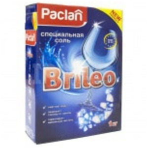 Специальная соль для посудомоченых машин Brileo, Paclan 1000 г