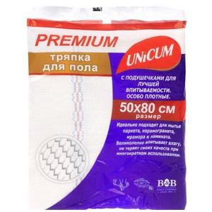 Тряпка для пола c подушечками Premium, Unicum 50 х 80 см